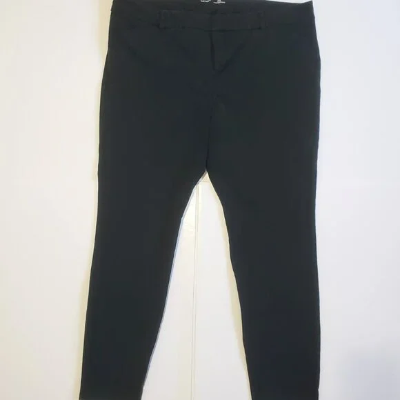 2 Pair Old Navy Pixie Mid-Rise Pants Womens Plus Sz 18 Office Career Wear Black - Picture 7 of 11